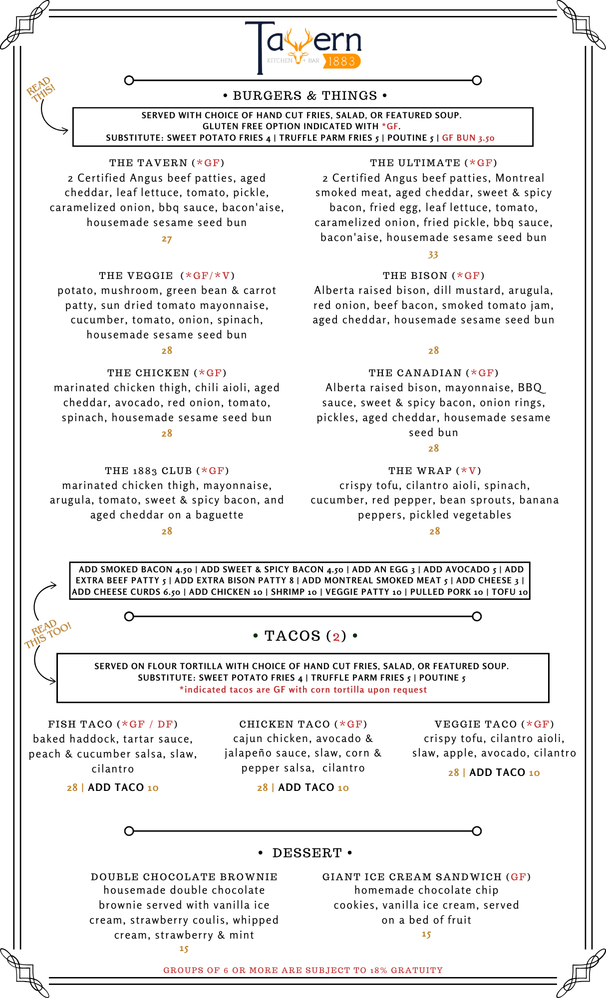 SS 2 Burgers Option 1
